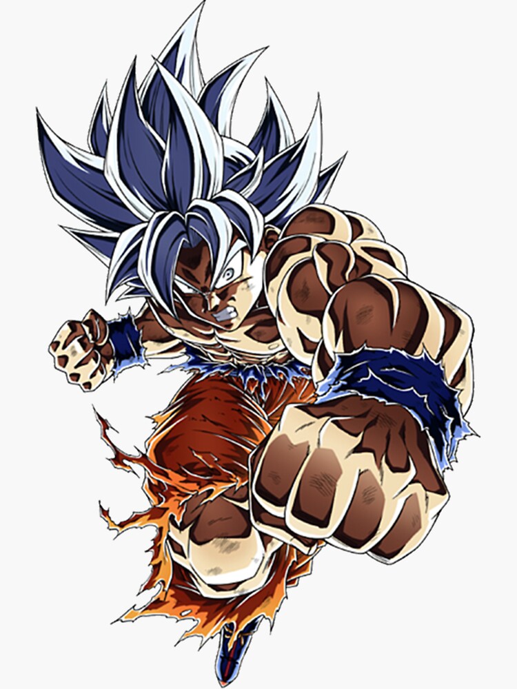 Son Goku Ultra Instinct Dbz Classic Sticker For Sale By Claralitte