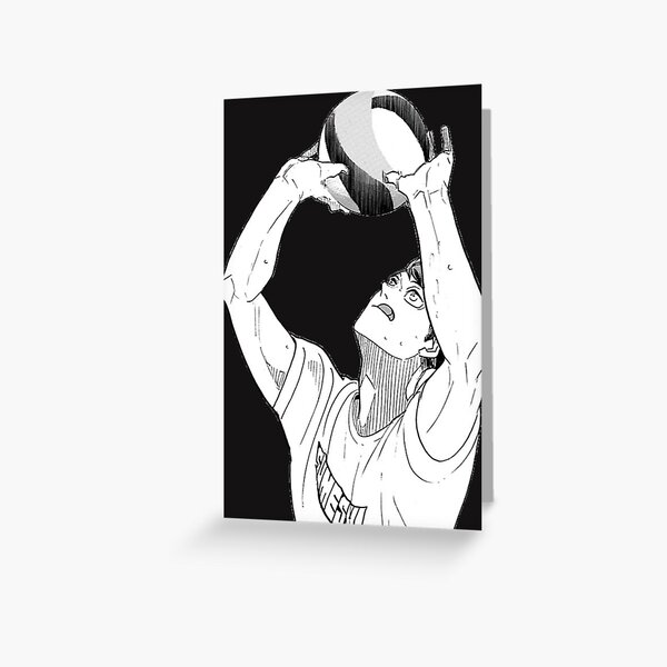 Oikawa Setting Haikyuu Timeskip Manga Cap Greeting Card By