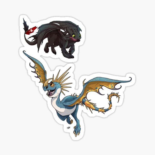 Toothless And Stormfly Sticker For Sale By Wolf Redbubble