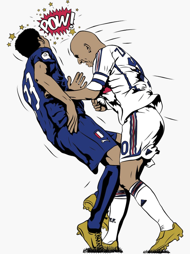 Zinedine Zidane Sticker Sticker By Donna2jzmro Redbubble