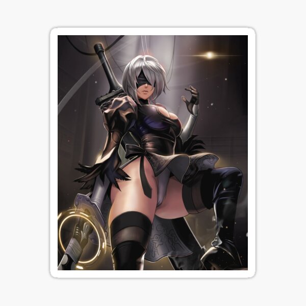 Pegatina Sexy Pantsu B Android Lascivo YoRHa NieR Autómatas de