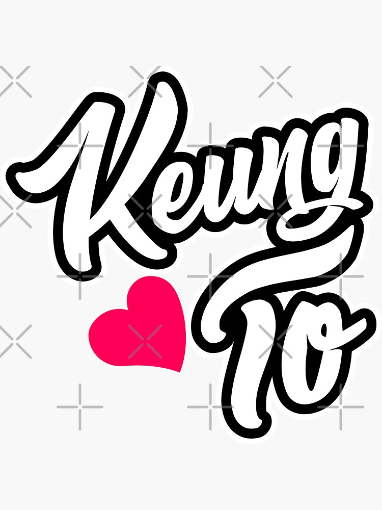 Keung To Love Design Sticker By Ktodesigns Redbubble