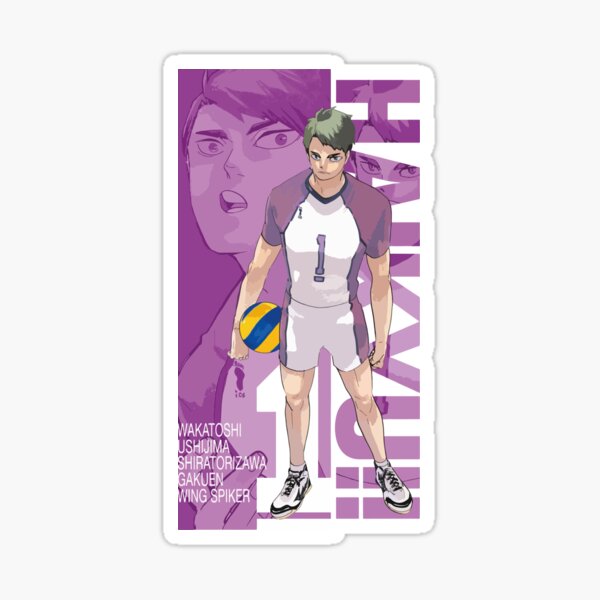 Haikyuu Wakatoshi Ushijima Shiratorizawa Sticker For Sale By