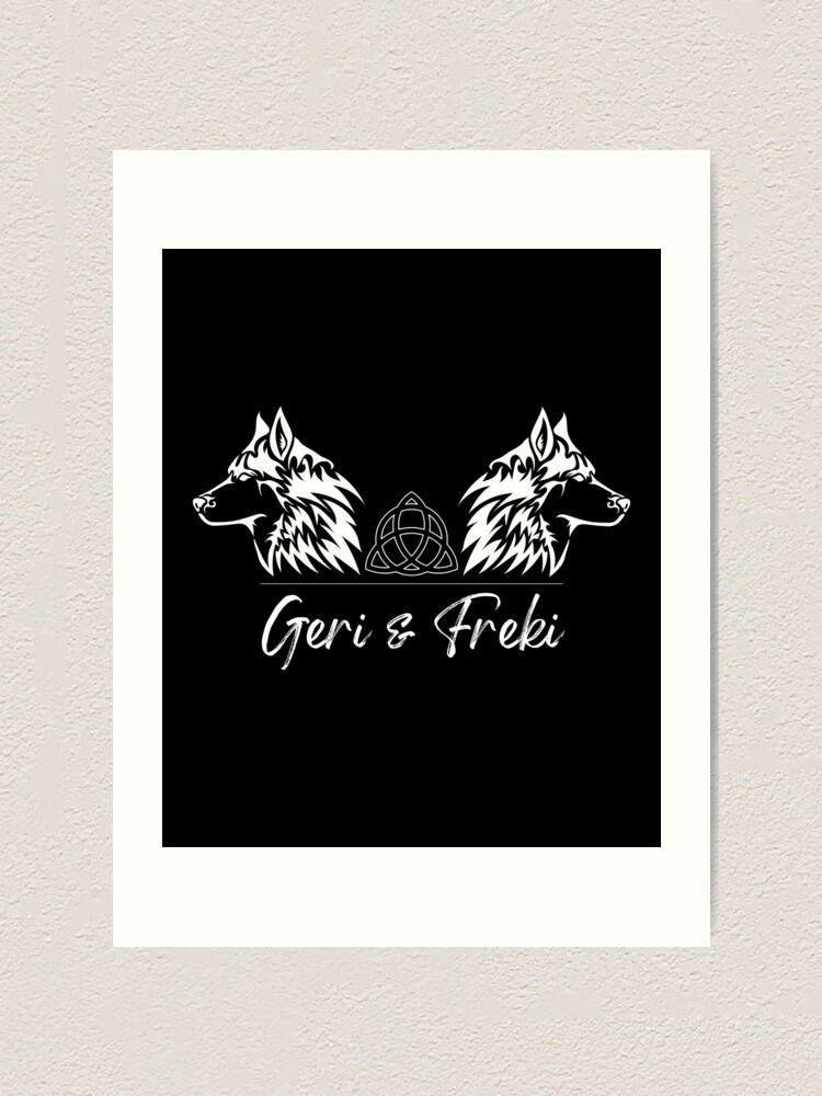 Odin S Wolves Viking Geri Freki Wolf Gothic Norse