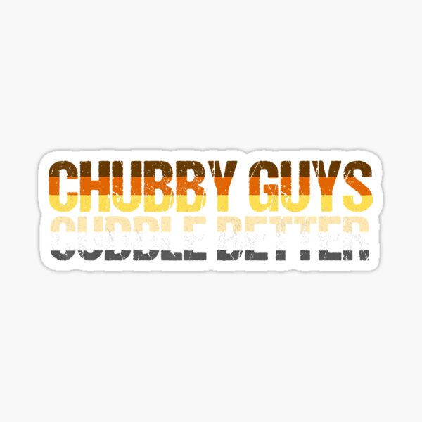 Chubby Guys Cuddle Better Gay Subculture Bear Flag Shirt Sticker By