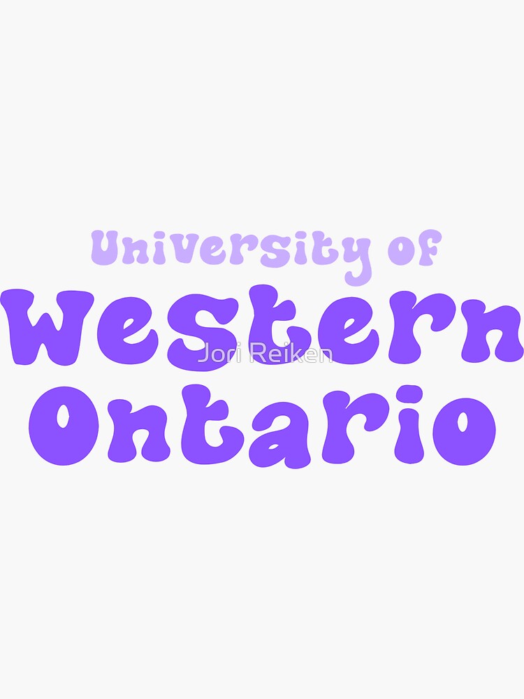 University Of Western Ontario Sticker For Sale By Jreiken Redbubble