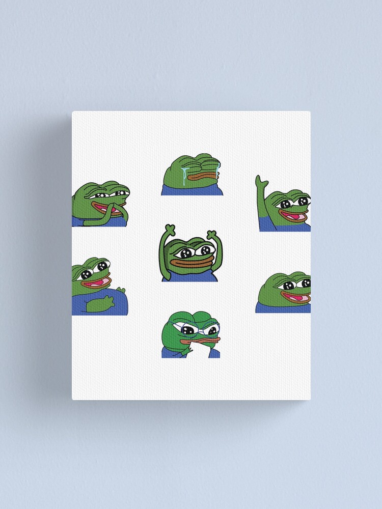 Peepo Twitch Emotes Pack Sticker Canvas Print For Sale By BunHuya Redbubble