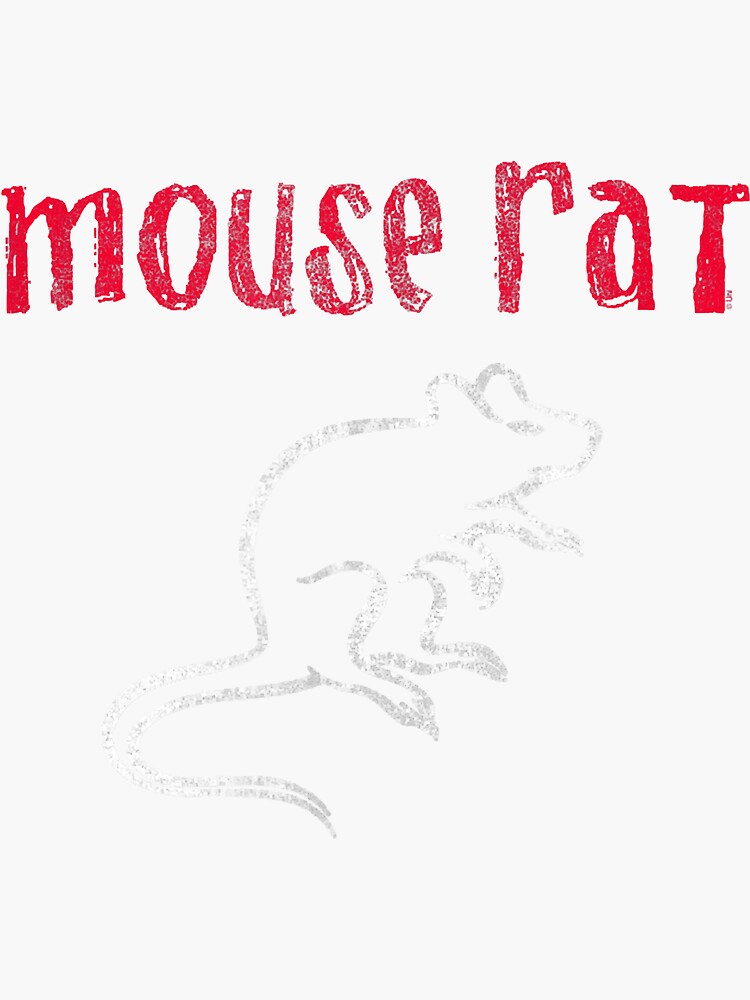 Parks Recreation Mouse Rat Logo Distressed Sticker For Sale By