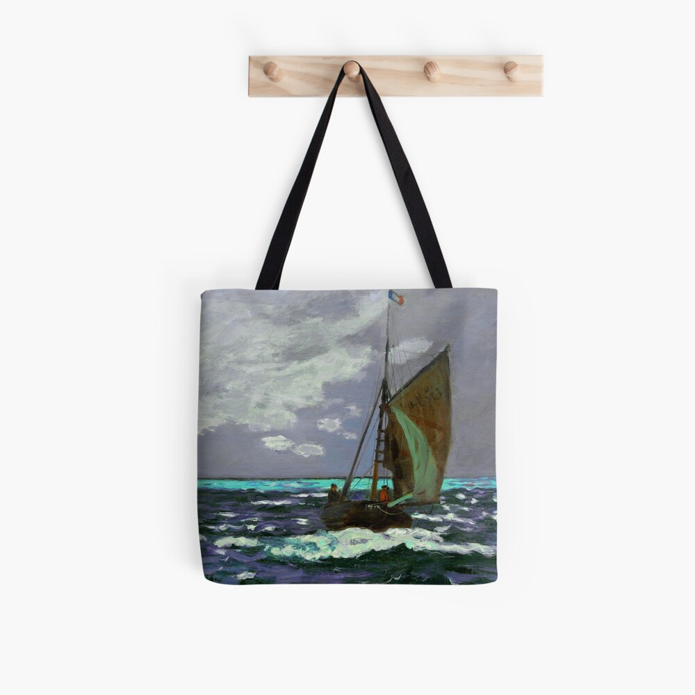 Bolsa De Tela Paisaje Marino Pintura De Tormenta De Claude Monet