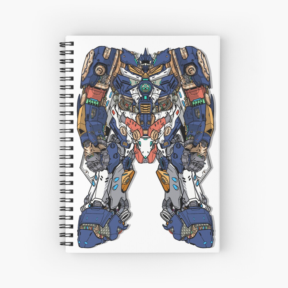 Cuaderno De Espiral Robot Mecha Gigante De Guerra Militar Futurista