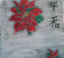 Poinsettia on Snow by RoyAllen Hunt