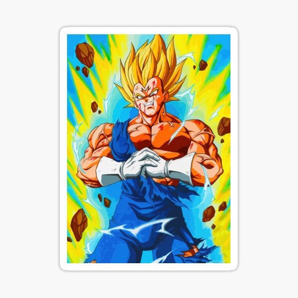 Majin Vegeta Sticker For Sale By Brandybare Redbubble