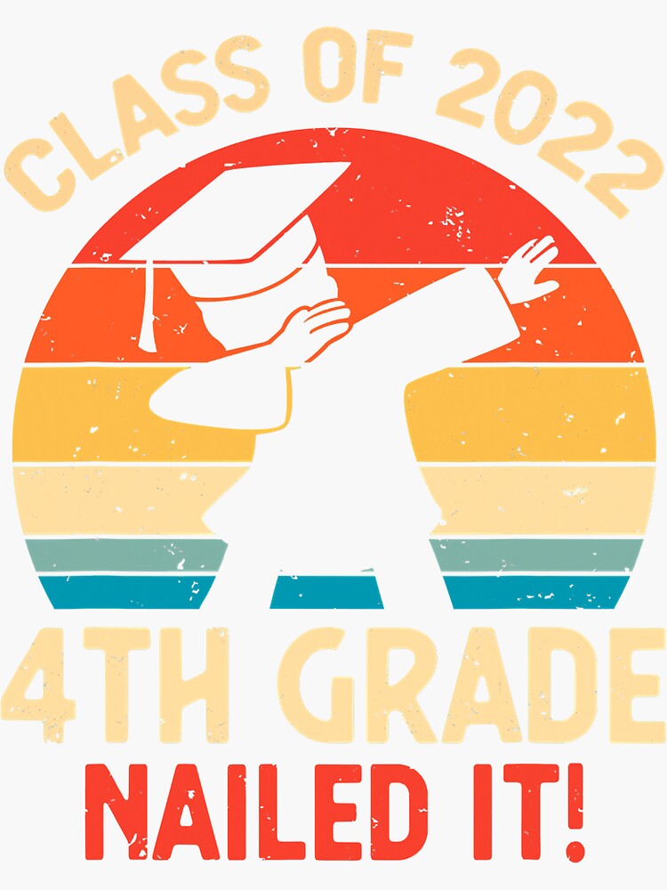 Th Grade Graduation Dabbing Boy Class Of Nailed It Sticker For