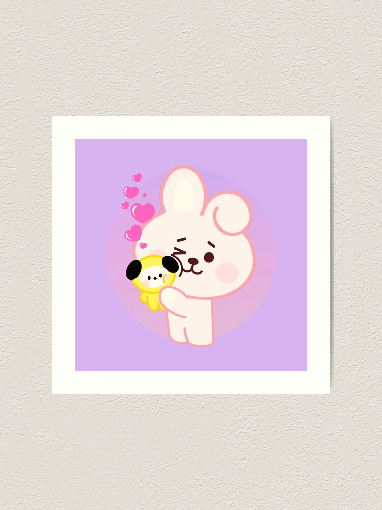 Cute And Kawaii Chibi Baby BT21 Character Minini Chimmy And Baby Cooky