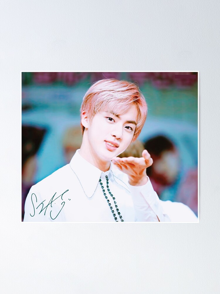 BTS Kim Seok Jin Poster For Sale By SwanForDesigns Redbubble