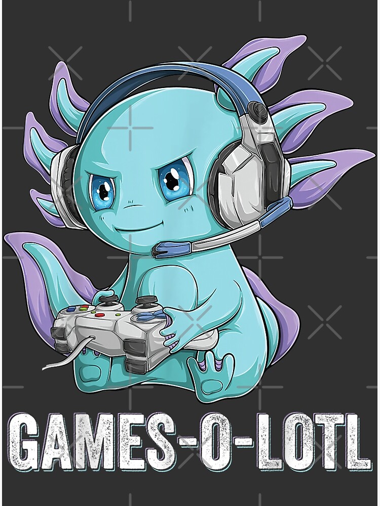 Gamesolotl Axolotl Video Gamer Kawaii Anime Poster For Sale By