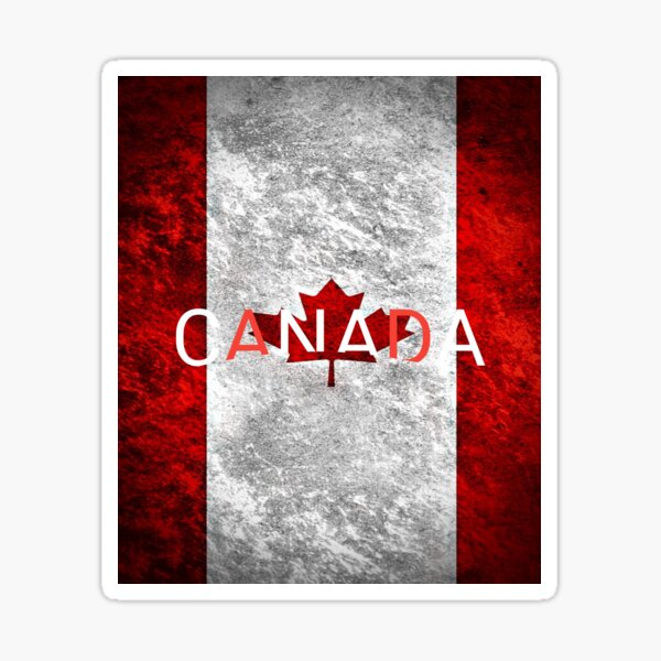 Flag Of Canada Sticker By Rixos1602 Redbubble