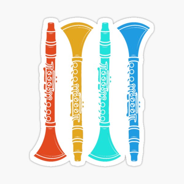 Marching Band Clarinet Player Vintage Clarinet Sticker For Sale By