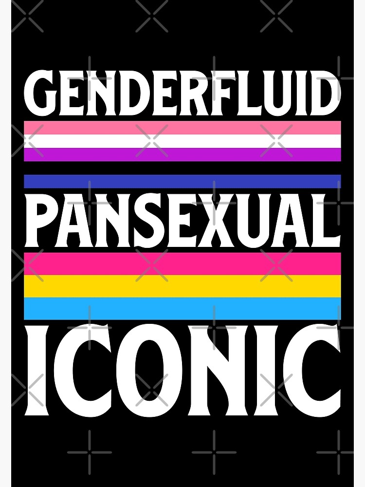 LGBTQ Ally Genderfluid Pansexual Iconic Pride Flag Poster For Sale