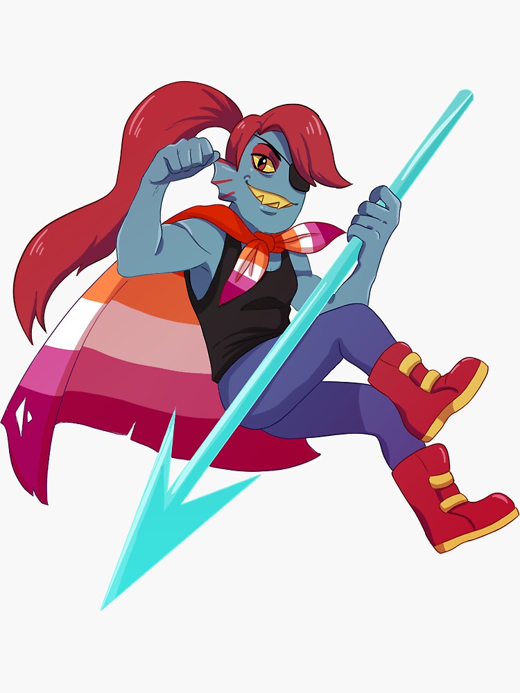 Undertale Undyne Lesbian Pride Sticker For Sale By ImSellerKlare