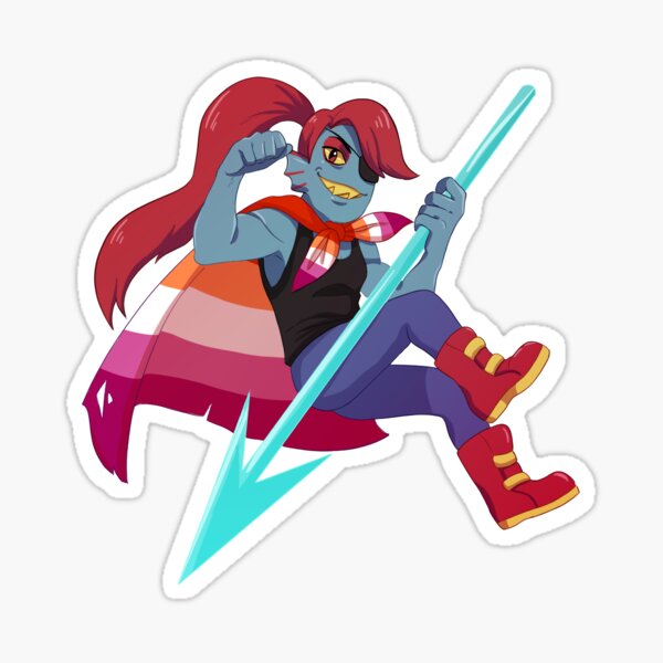 Undertale Undyne Lesbian Pride Sticker For Sale By Imsellerklare