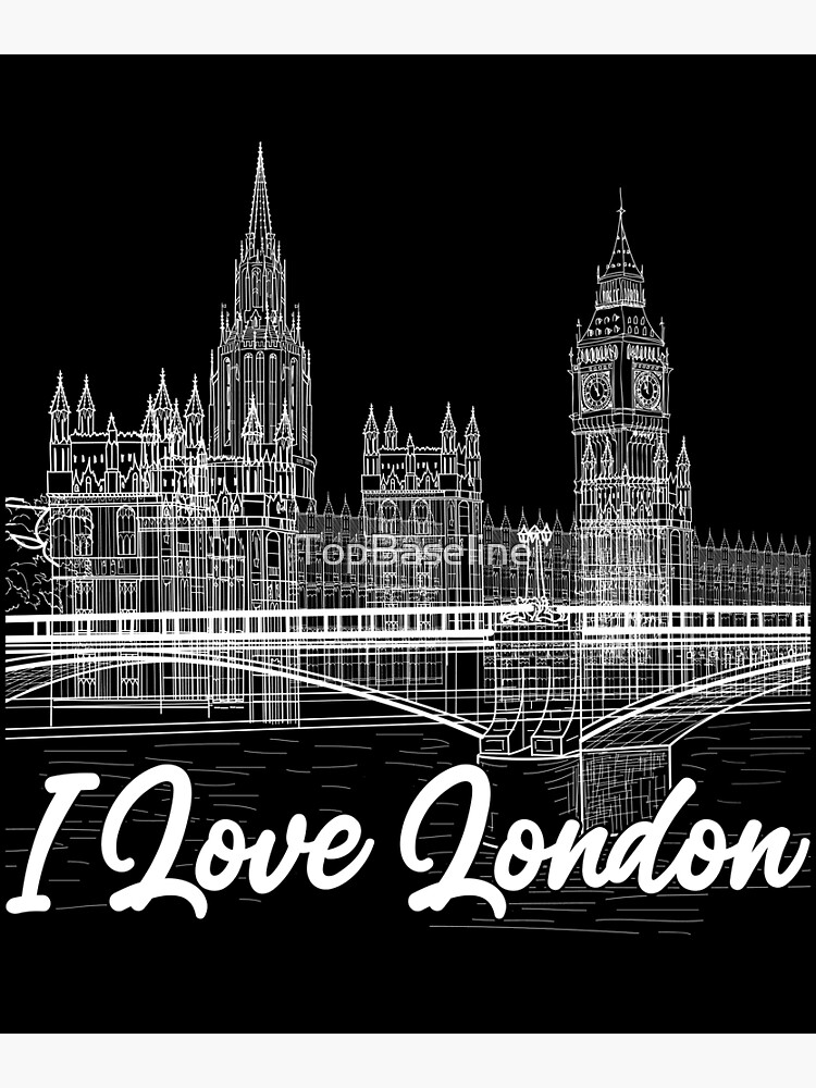 London Poster For Sale By TopBaseline Redbubble