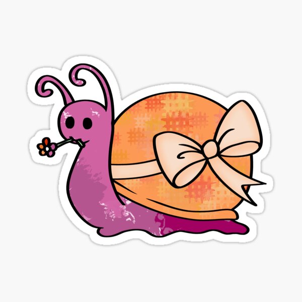 Lesbian Pride Snail Sticker For Sale By Anteon Nix Redbubble