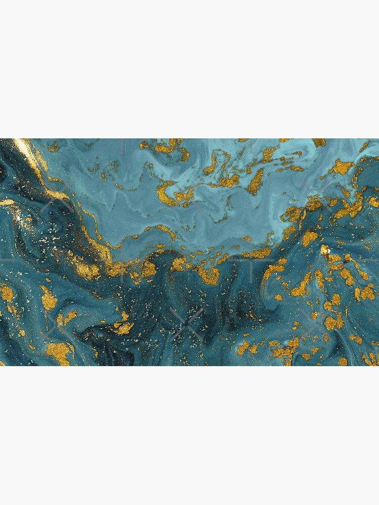 Marble Texture Seamless Turquoise Blue Gold Turquoise Blue Gold