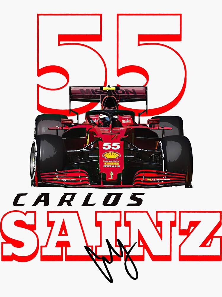 Carlos Sainz Formula One Back Sticker For Sale By Emeliaran Redbubble