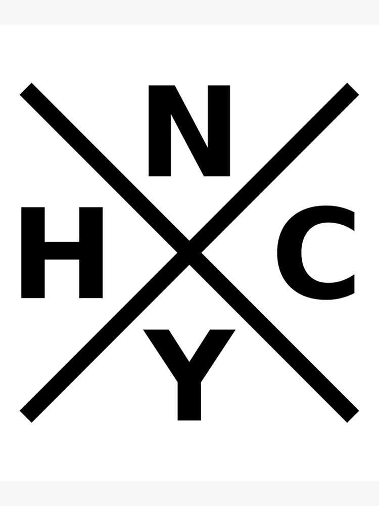 Nyhc New York Hardcore Logo Black Font Poster For Sale By