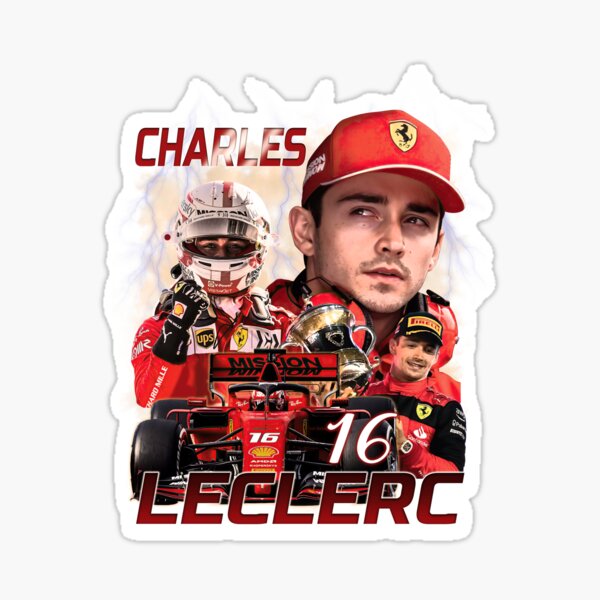 Charles Leclerc Flash Sticker For Sale By Elaynebip Redbubble