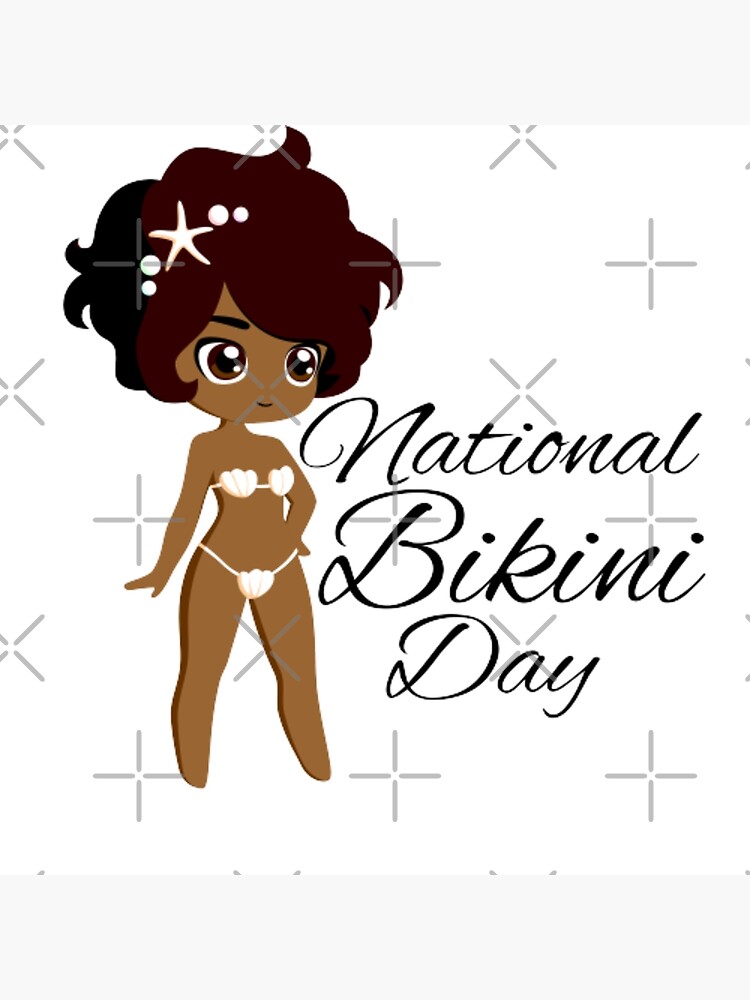 National Bikini Day Th July Poster For Sale By Zinatiz Redbubble