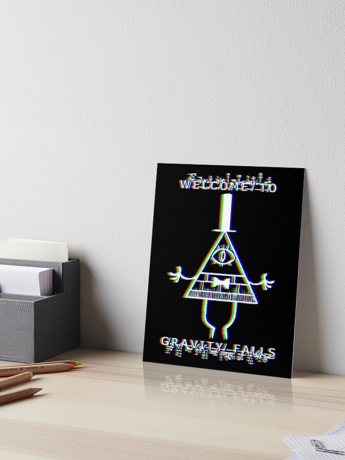 Bill Cipher Welcome To Gravity Falls Anaglyph Art Board Print For