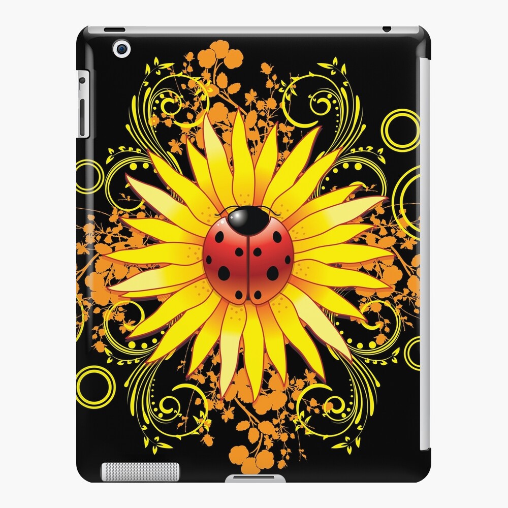 Ladybug Sunflower Paisley Pattern Ipad Case Skin For Sale By