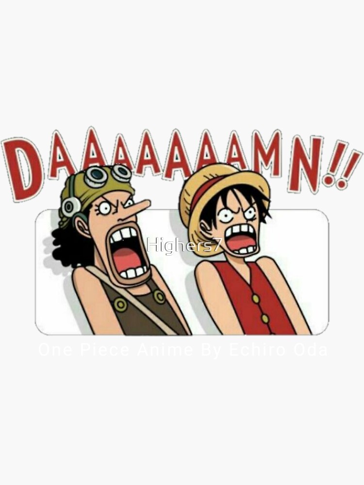 Mongkey Usopp One Piece Sticker For Sale By Highers Redbubble