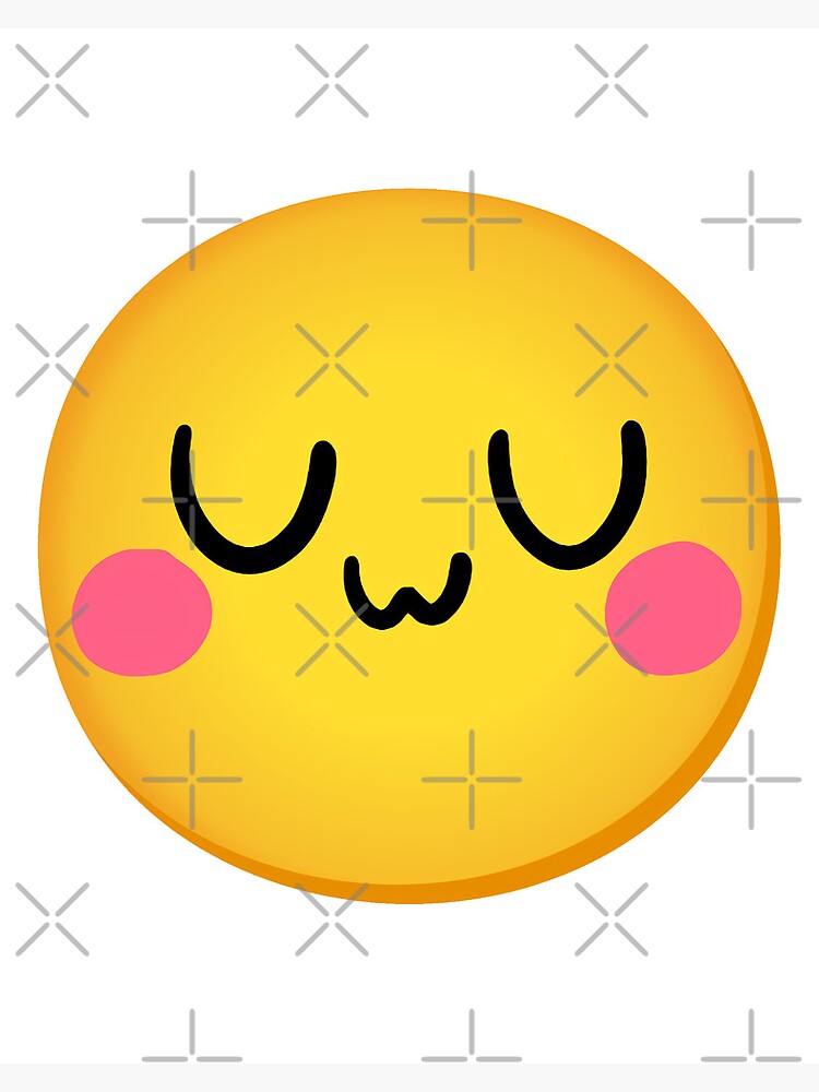 Hd Uwu Face Emoji Meme Canvas Print For Sale By Fomodesigns Redbubble