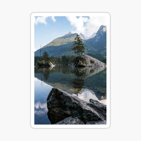 Hintersee Islands Berchtesgaden Alps Berchtesgaden Sticker By