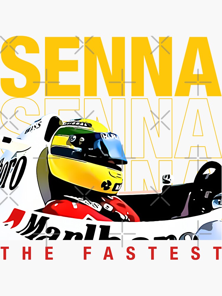 Ayrton Senna Helmet F1 Legend 1988 1990 1991 Sticker For Sale By