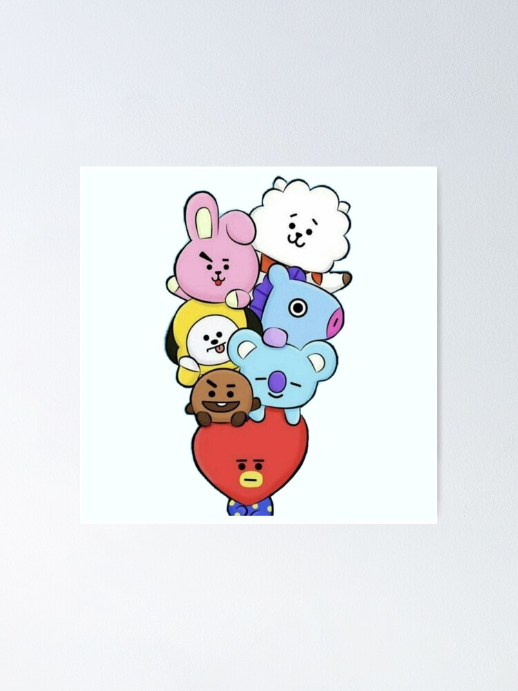 Bt Cute Babies Poster For Sale By Jeondaisy Redbubble