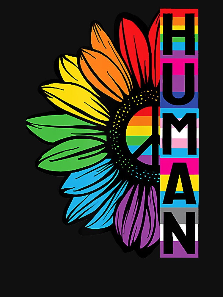 Pride Allyship Human Sunflower Lgbt Flag Gay Pride Month Lgbtq