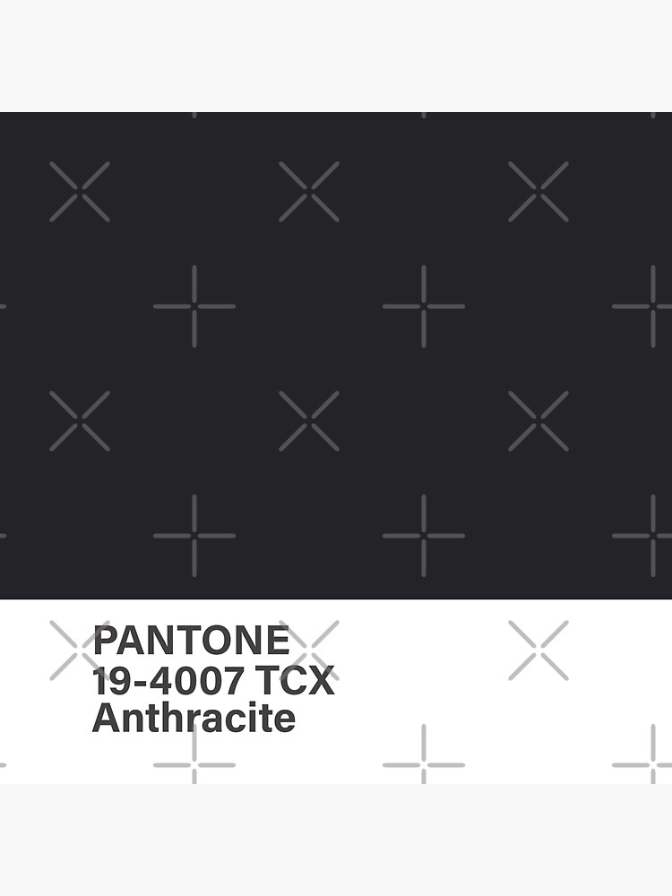 Pantone Tcx Anthracite Sticker For Sale By Princessmi