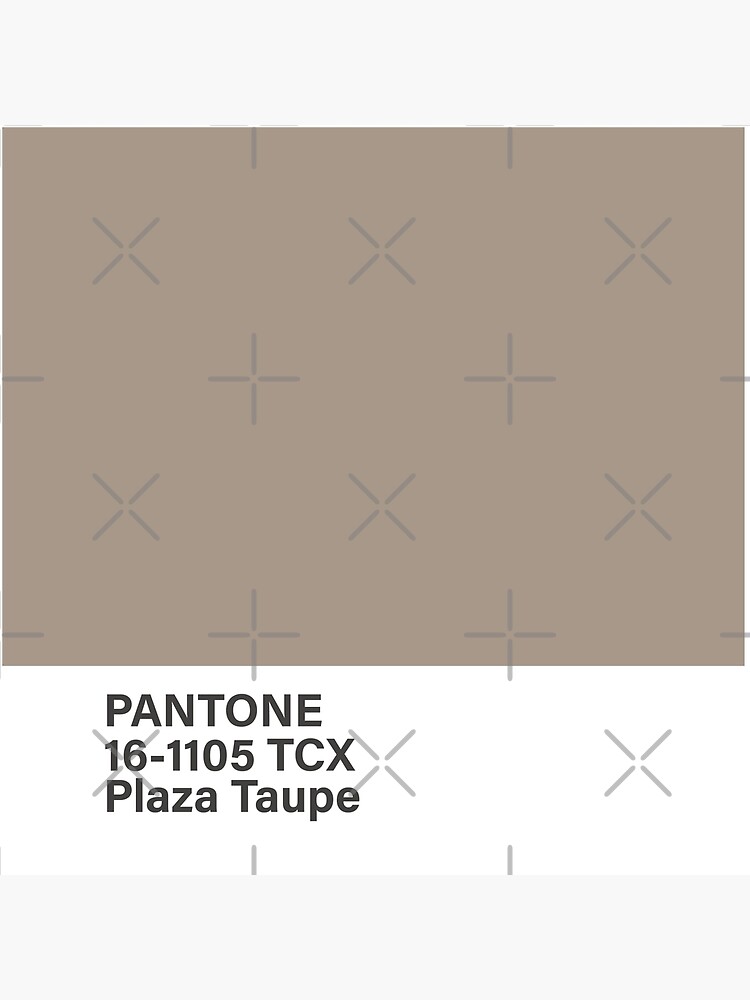 Pantone 16 1105 TCX Plaza Taupe Art Board Print For Sale By