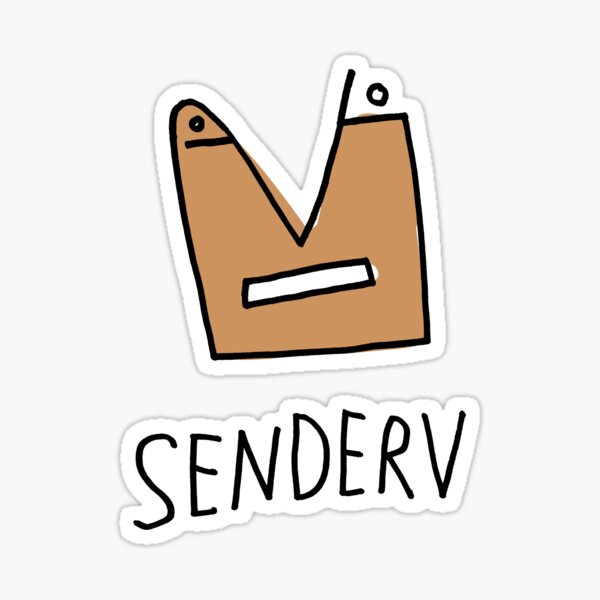 Senderv Sticker For Sale By Hapabot Redbubble