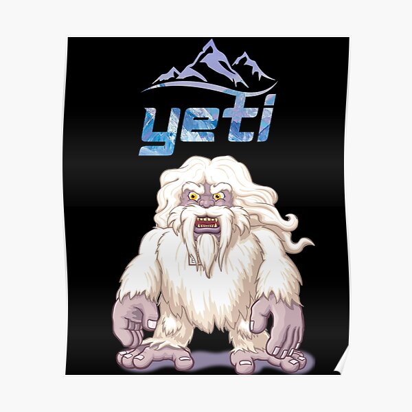 Abominable Snowman YETI The Mysterious Himalayan Creature Poster For