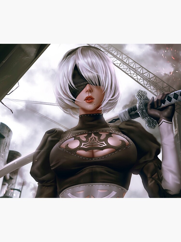 Sexy Yorha B Lewd Thighs Thicc Ass Butt Nier Automata Anime Hentai