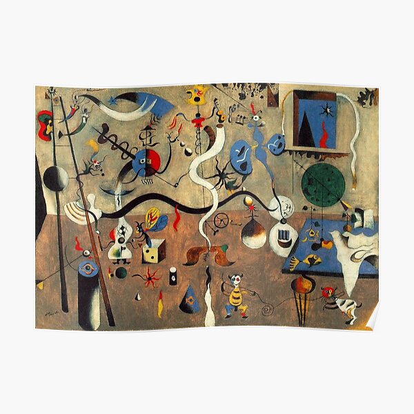 Joan Miro Poster For Sale By Itsmeart Redbubble