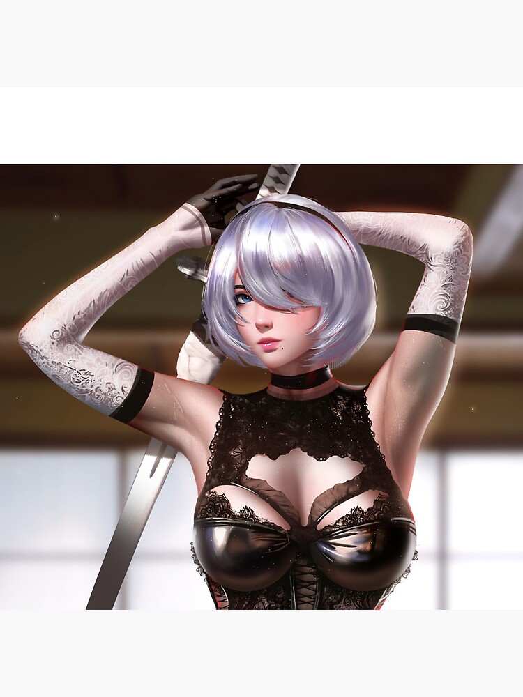 Sexy Yorha B Lewd Thighs Thicc Ass Butt Nier Automata Anime Hentai