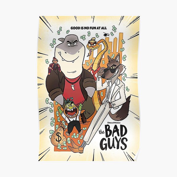 The Bad Guys 2022 Film Poster For Sale By Carrolpressley Redbubble