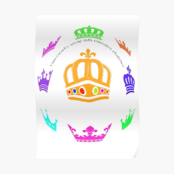 Crown Poster For Sale By Lisylight Redbubble