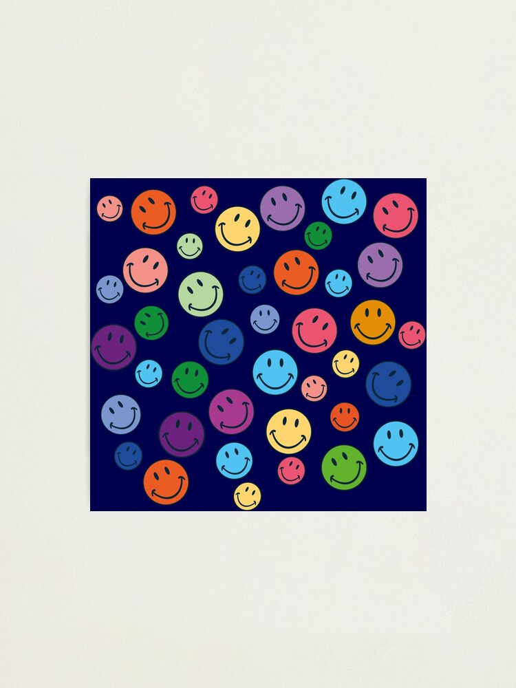 Happy Smiley Face Emojis Photographic Print For Sale By Adesquare